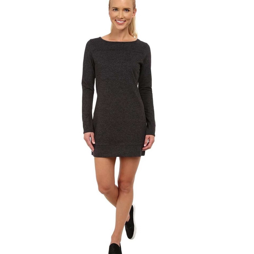 Carve Designs Tunic Black Mini Dress Long Sleeve Athleisure Travel Small
